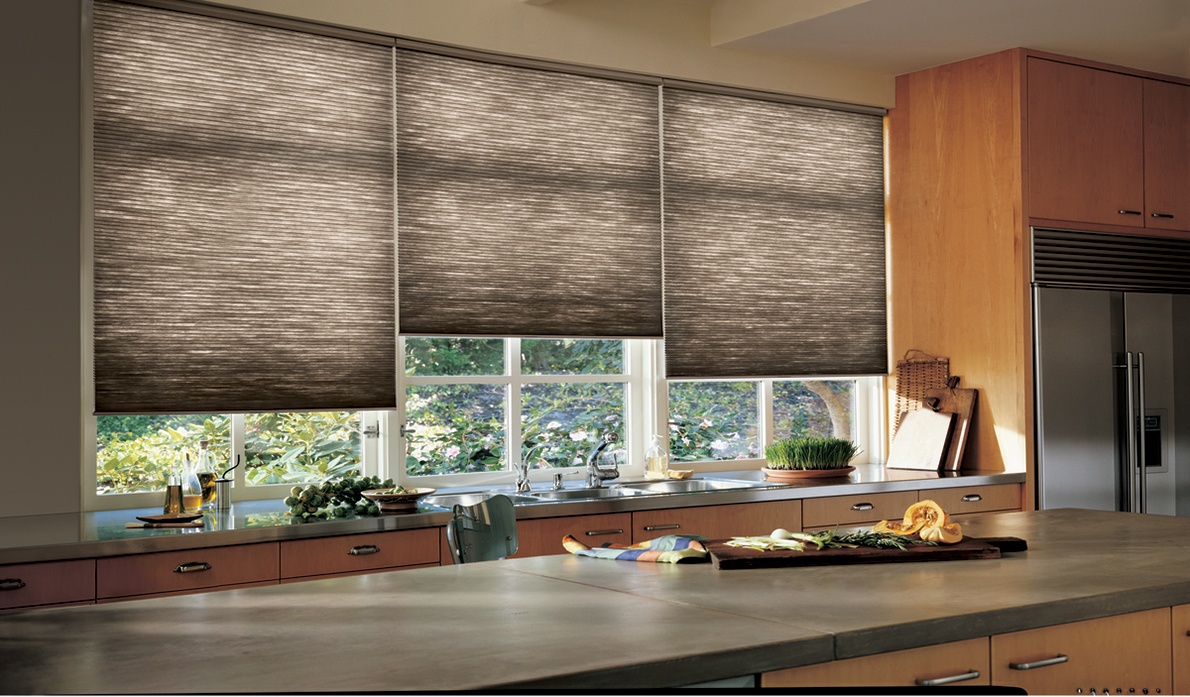 Honeycomb Cellular Shades in Kitchen for Spring Valley, New York (NY) Home.